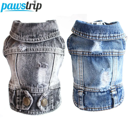 Thin Pet Dog Cool Dog Jeans clothing for Small Medium Dogs Fashion Puppy Clothes Dog Accessories