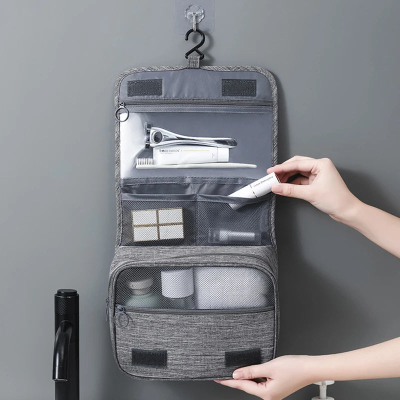 Travel Business Trip Oxford Fabric Women Men Business Portable Storage Bag Toiletries Organizer Women Cosmetic Bag Waterproof Hanging Travel Wash Pouch