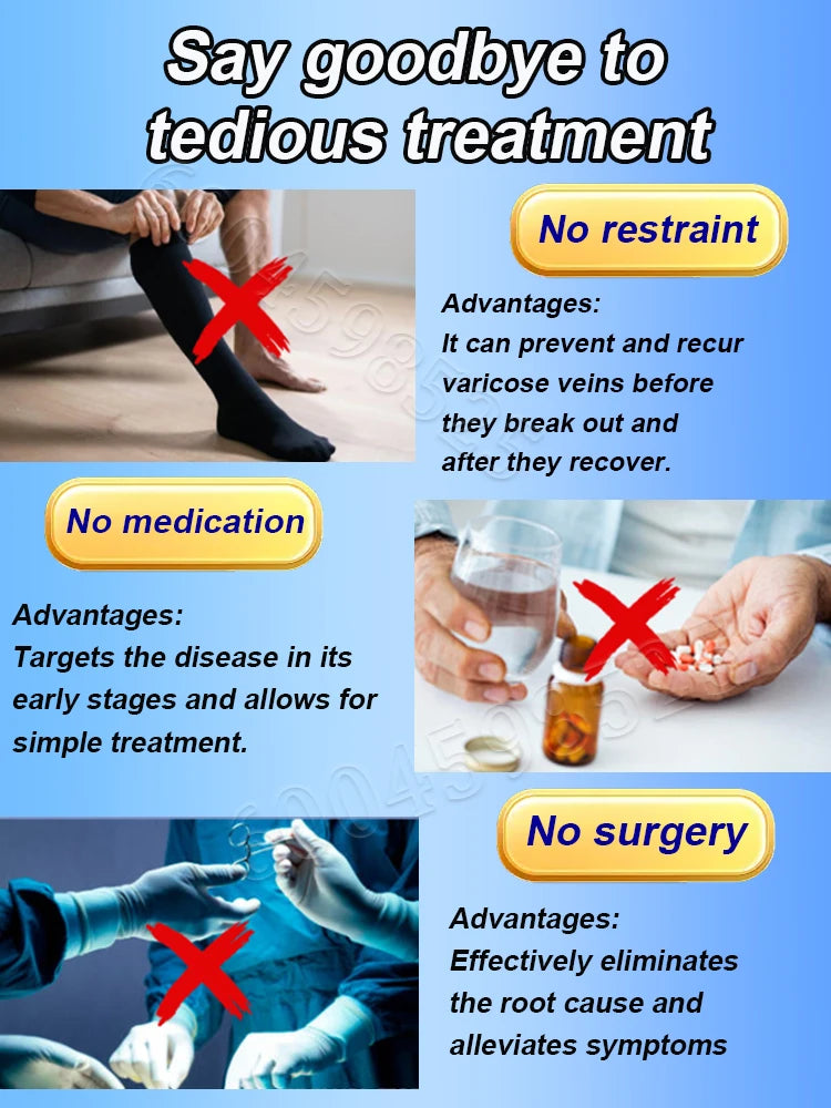 1/2 PCS Set No Surgery Require Blood Circulation  Varicose Veins, Ulcers Laser Treatment Blue Lights Therapy Pointer for Sedentary Lifestyle Health Care Supplies
