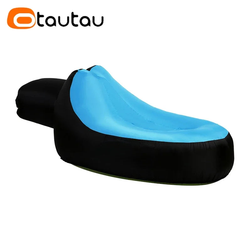 OTAUTAU Portable Inflatable Lounger Outdoor Camping Sofa Comfy Pouf Beanbag Garden Beach Pool Chaise Lounge Recliner Chair SF112