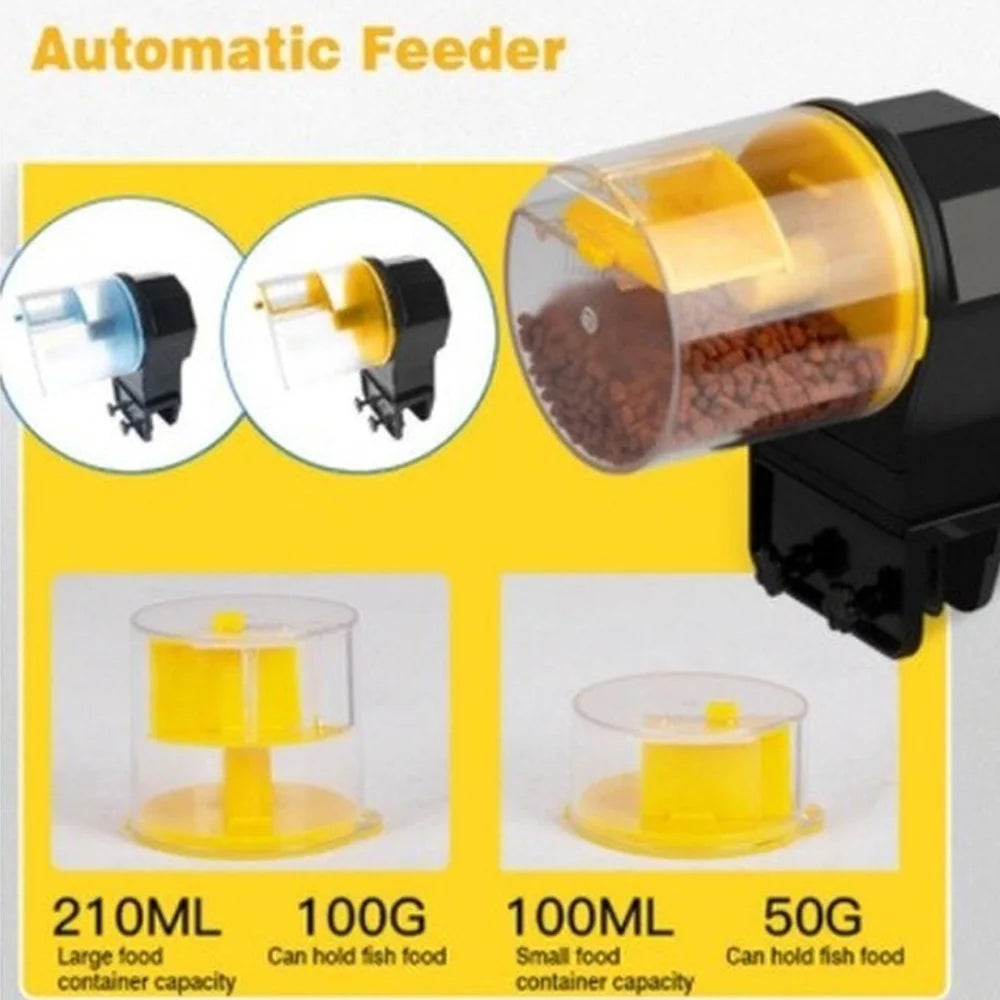 Automatic Fish Tank Feeder Intelligent Timing Automatic Feeder Aquarium Goldfish Feeder Large Capacity Fish Aquarium Feeder
