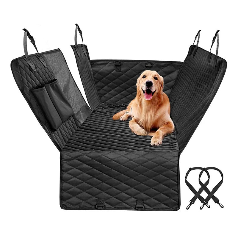 143×153CM Double Zipper Car Pet Seat Pad Waterproof Dirt Resistant Suitable Multiple Models Solid Color Cars Rear Seats Cushion