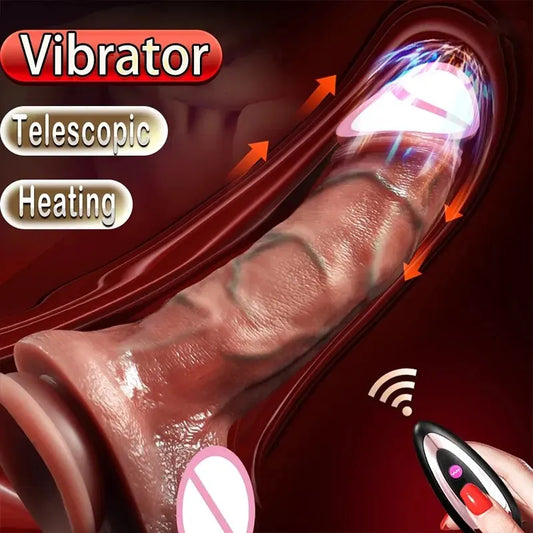 8.86 Inch Realistic Dildo Vibrators Adult Sex Toys for Women with Thrusting Swing Vibration G Spot Clitoral Anal Stimulation