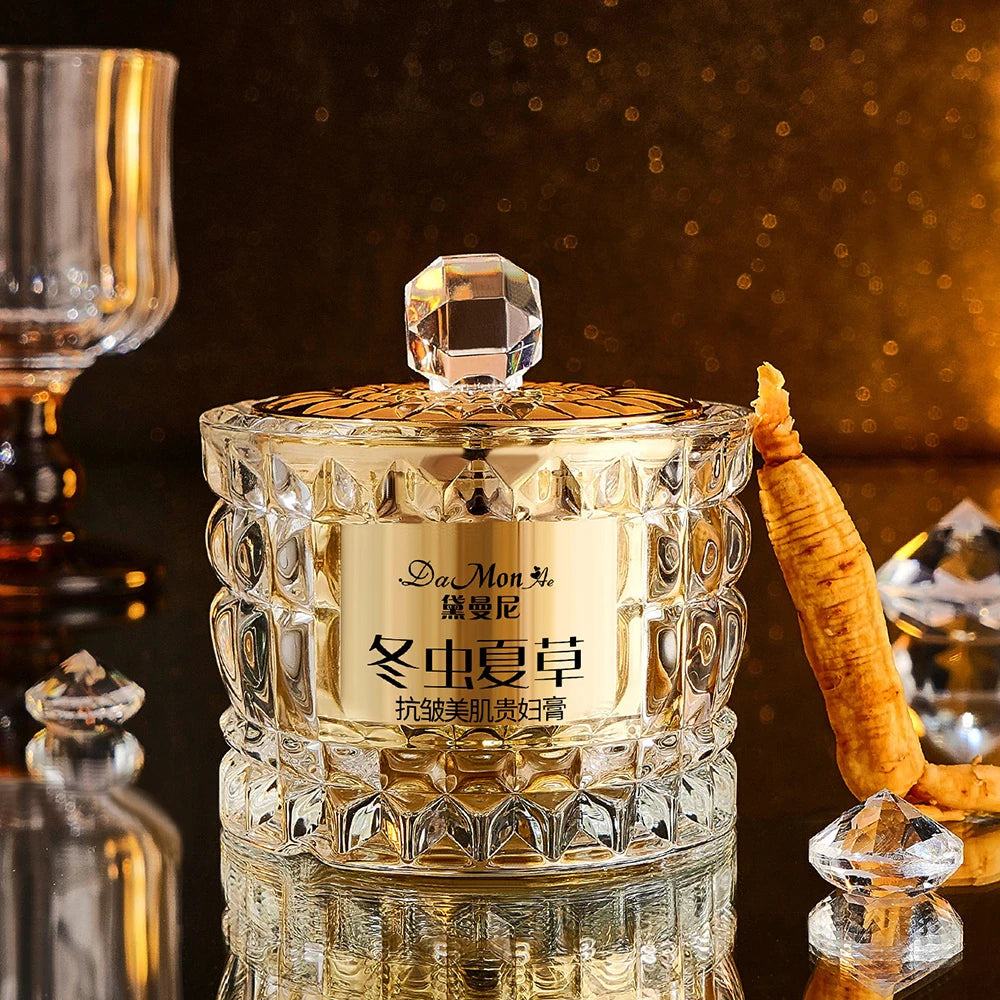 NEW Korean Beauty Salon Cordyceps Sinensis Moisturizing Nourishing Luxury Face Cream Hydrating Face Primer Concealer Brighten Facial Cream Women Skin Care Supplies Korean Products