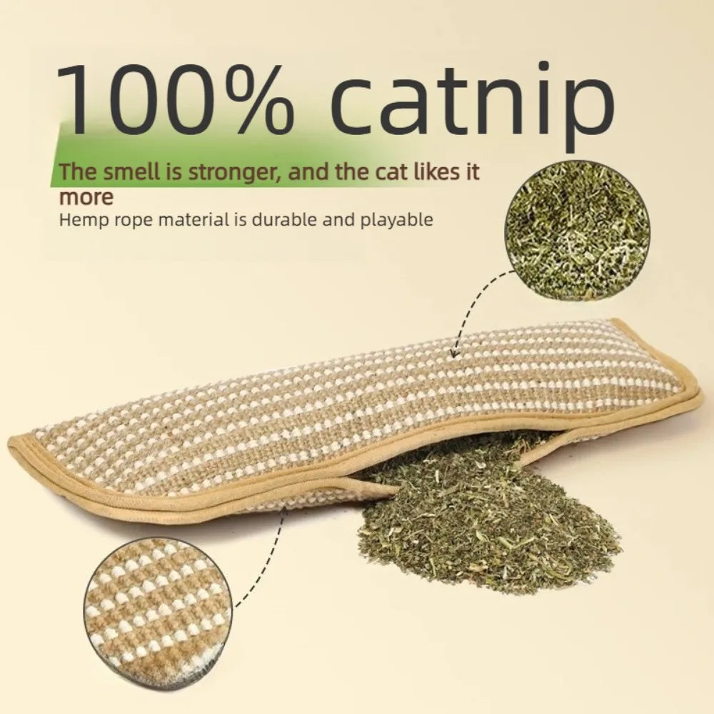 3/5 PCS Set Cat Scratching Pad with Soft Plush Pillow Durable Chew Bite Resistant Scratch Mat for Indoor Cats Rest Play and Claw Grinder Kitten Nap Pillow Pets Interactive Toys