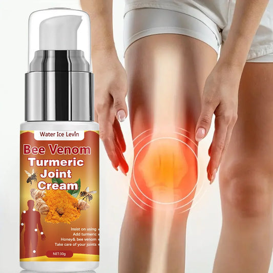 Hypoallergenic Moisturizing Lotion Turmeric Joint Cream with Bee Venom Honey, Glycerin and Vitamin C for All Skin Types, Pain Relief Repair Fresh Scented and Ideal for Daily Use. Women Men Skin Care Accessories Korean Product
