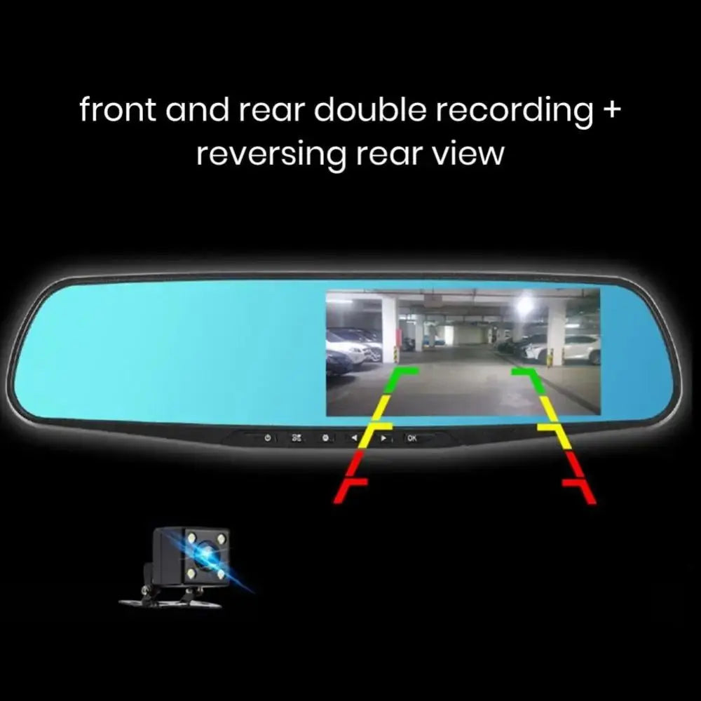 NEW Dual Lens Dash Camera 1080P HD Recording Car DVR Night Vision Pedestrian Detector Wide Angle Vehicle Recorder Vehicle Monitoring Security Supplies