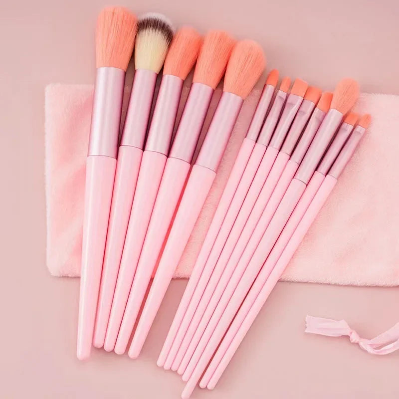 Professional Make-Up Brushes 13 PCS Set 4 Colors Eye Shadow Foundation Women Cosmetic Powder Blush Blending Beauty Make Up Tool