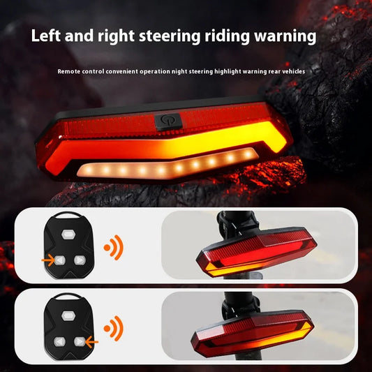 NEW Arrivals USB Rechargeable LED Warning Light Set For Bicycle Accessories Waterproof Bicycle Tail Light For Night Riding Equipment For Mountain Road Bikes