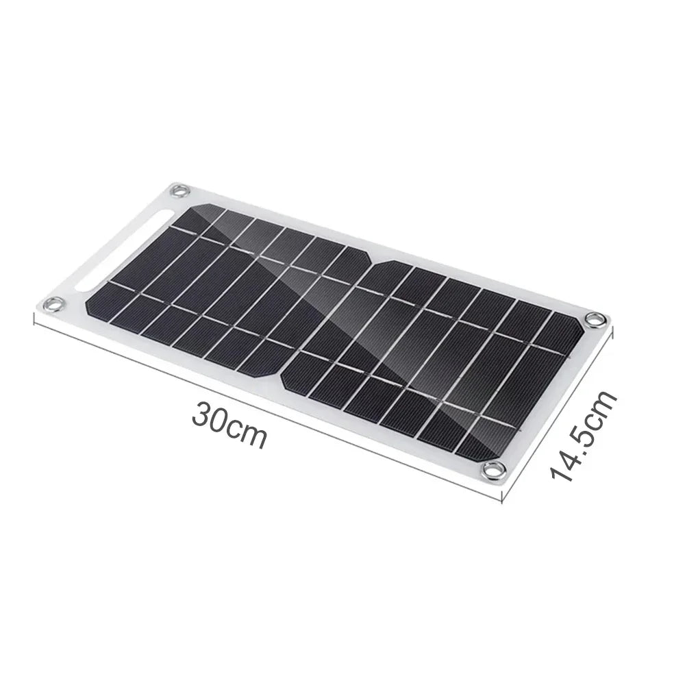 35W Sun Power Portable Solar Panel 5V Solar Plate With USB Safe Stabilize Charger For Power Bank Phone Outdoor Camping Home RV Gift
