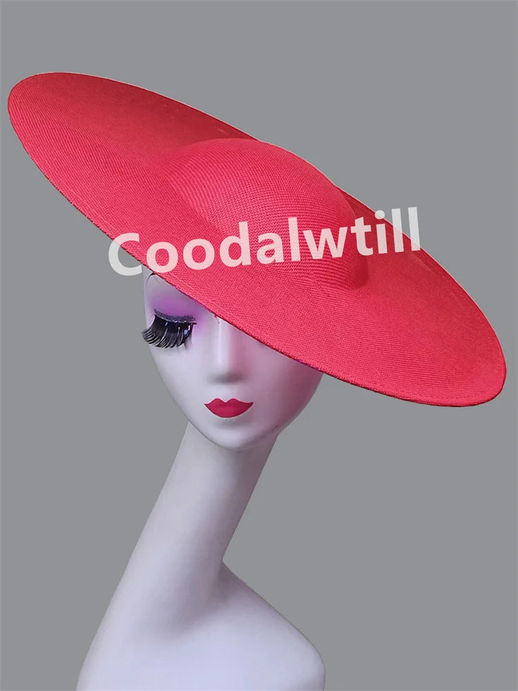 NEW Arrivals 13 Colors Big Fascinator Base 40cm Diameter with Clip Make Wedding Fascinator Hats Women Derby Big Millinery Cap Large Top Hats Ladies Luxury Fashion Apparel Supplies