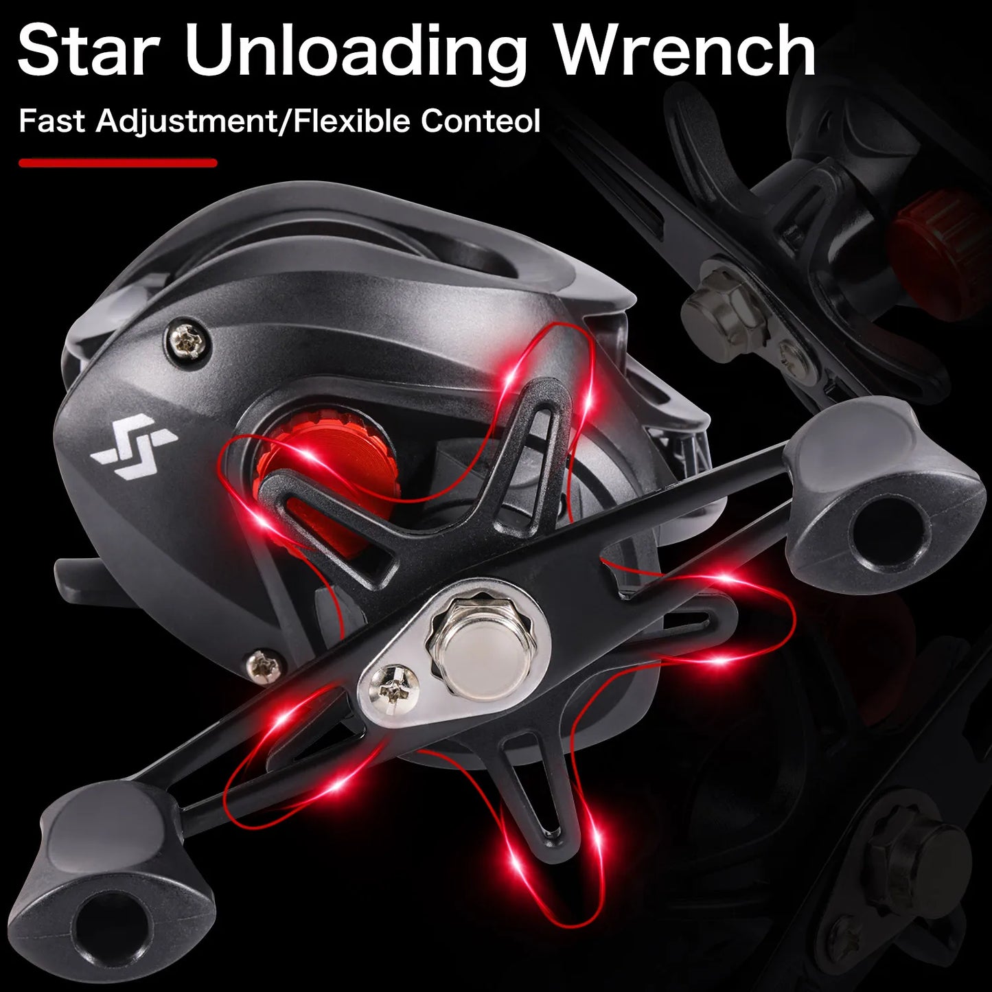 2.1m Left/Right Handle Casting Fishing Combo Telescopic Fishing Rod and 7.2:1 High Speed Fishing Reel with 150M Line Ocean River Lake Rock Fishing Accessories Tools Sets