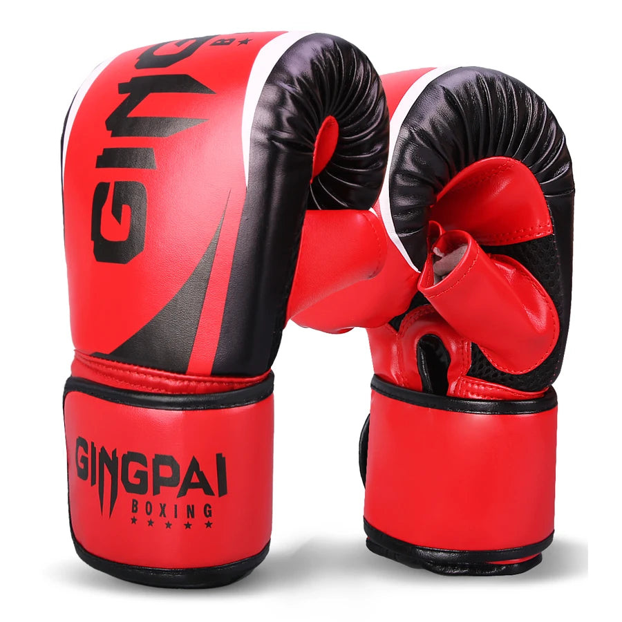 Just Arrived Professional Boxing MMA Gloves for Men Women Kids Leather Boxing Gloves for Punching Bag, Kick Boxing, Muay Thai Fighting Gloves For Gym Training Boxing Practice Sports Tools Set