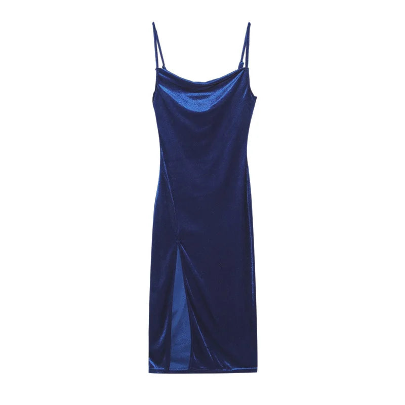 Multi-Colors S-XL UK Size Woman European American Dresses Style Women's Clothing New Spring Summer Fashion Sexy Slim Fit Slit Suspender Evening Party Night Clubwear Dress