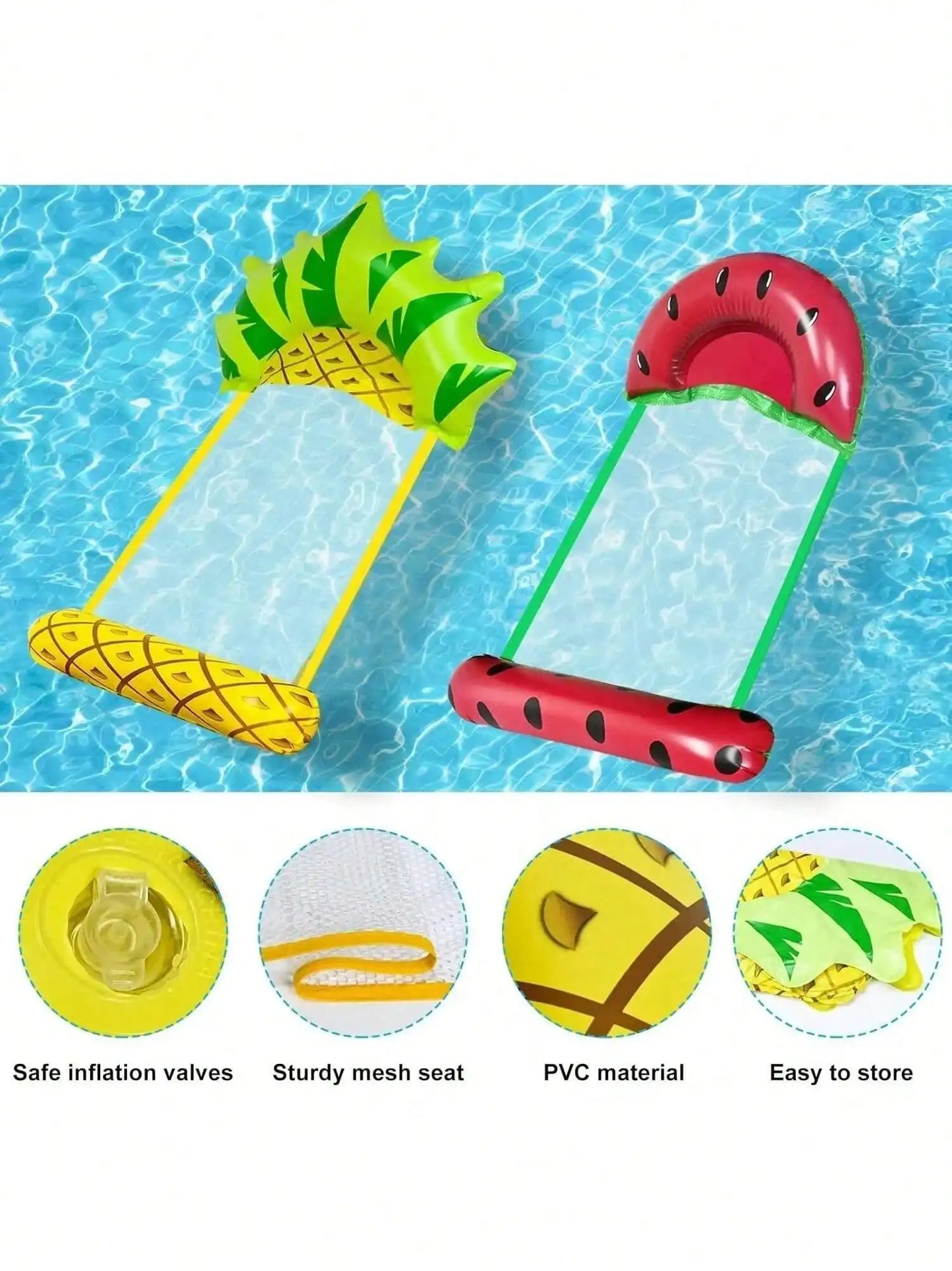 NEW Summer Foldable PVC Inflatable Floating Row Swimming Home Pool Water Hammock Air Cushion Bed Water Sports Water Bed Can Lie or Sit