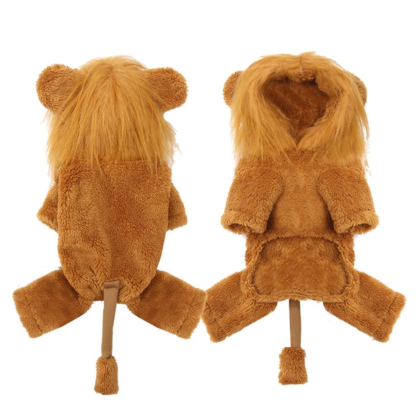 Dog Coats Jackets Halloween Christmas Costume Pet Cloy Simulation Lion Pets Cosplay Dress Up Costume Pet Hoodie Cat Costume  for Holiday Party