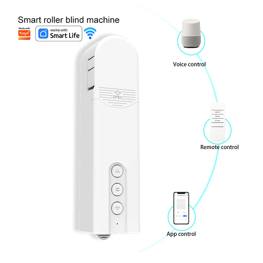 NEW Arrivals Wi-Fi/Zigbee/Bluetooth Smart Robot Curtains Roller Open/Close Pusher Shade Driver ,Solar Panel ,Blinds Motor Power By Battery ,For Alexa Google Home, Easy Install Curtains Drapes Robot Motor.