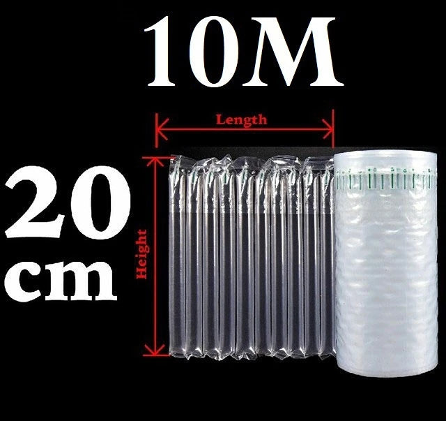 NEW Arrivals 30M-50M Inflatable Air Buffer Plastic Packaging Bump Filling Air Column Protective Bubble Bag Anti-Pressure Shock Express Mail Pocket Roll with Pump