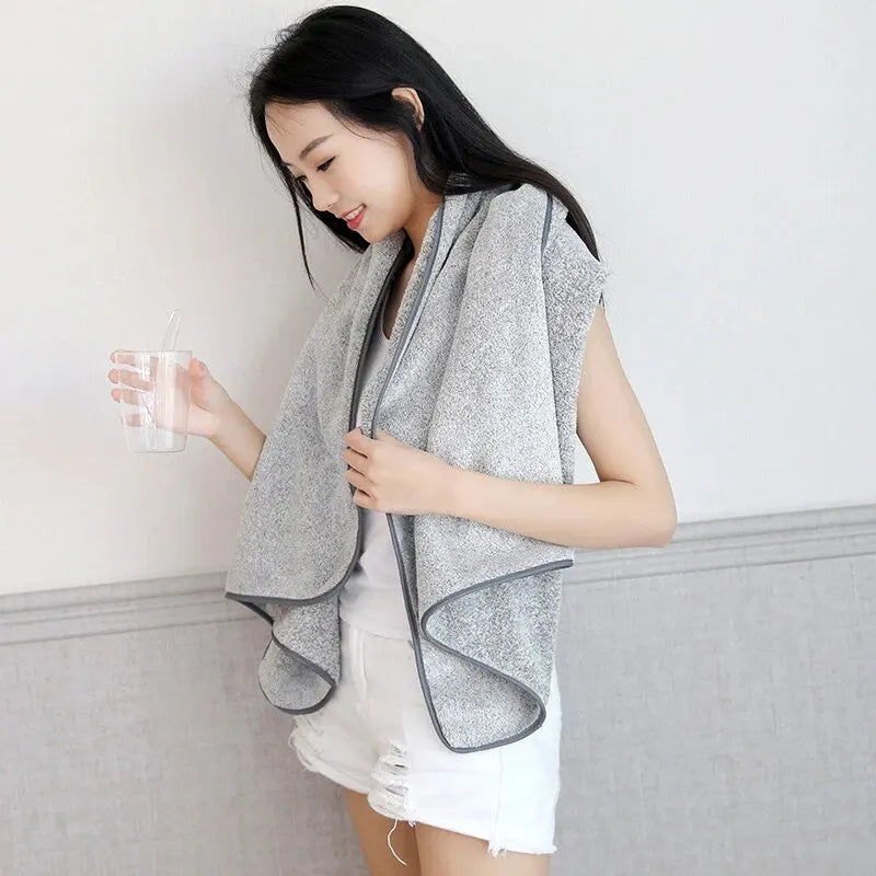 Bamboo Thickened Bath Towels for The Body Microfiber Towel for Gym Sports Shower Robe for Spa Bath Home