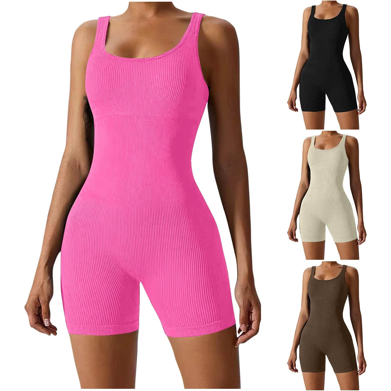 NEW Arrivals Women's Short Tracksuit Yoga Set One-Piece Sportswear Women's Gym Workout Clothes Fitness Stretch Bodysuit Yoga Suit