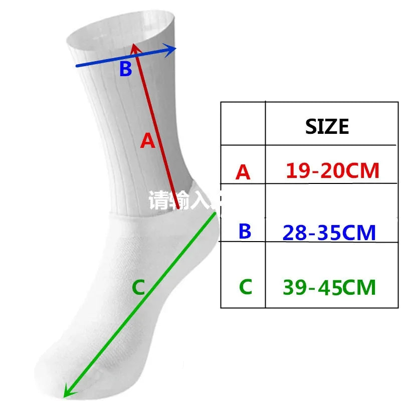 Anti Slip Silicone Summer Aero Socks Whiteline Cycling Socks Men Bicycle Sport Running Bike Socks Calcetines