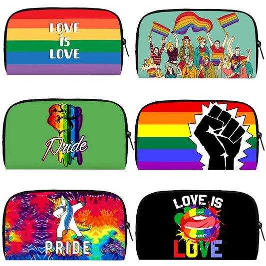 Rainbow Pride LGBT Wallet Homosexual Philadelphia Philly Money Bags Love Wins Gay Lesbian Purse Long Phone Holder Bags Gift