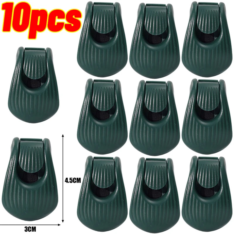 10-20 PCS Set Fishing Rod Holder Fixer Clip on Fishing Pole Holder Compact Design Fishing Rod Fixer Fish Rod Holder Storage Accessories