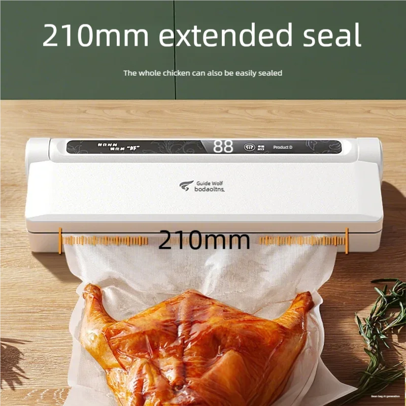 NEW Arrivals Household Electric Vacuum Sealing Machine + 20 Bags Set Vacuum Preservation Machine Small Sealing Food Plastic Sealing Packaging Kitchen Accessories