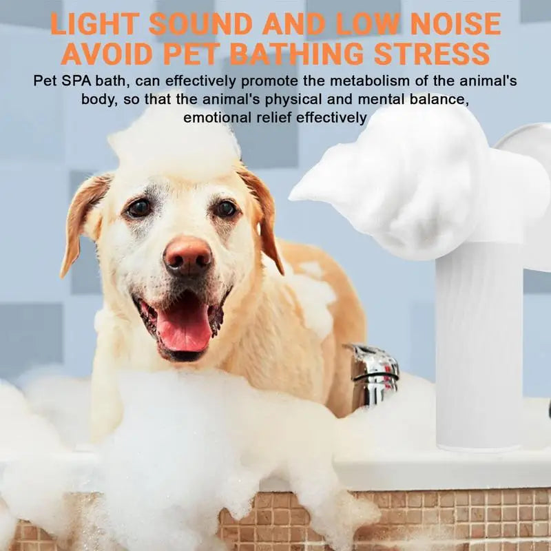 Automatic Foaming Pet Bubble Brush Dog Bath Foamer Soothing Massage Dispenser Easy Clean Cat Grooming Brush Dog Bathing Supplies