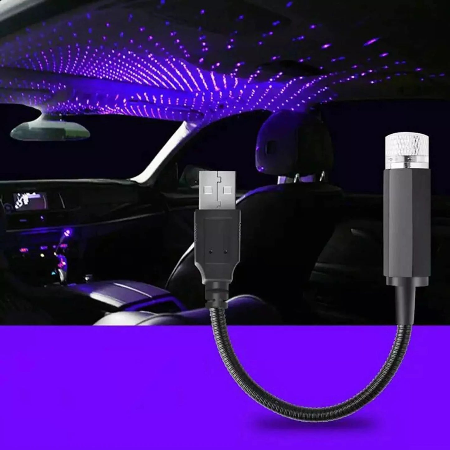 2-3 PCS Romantic LED Starry Sky Night Light 5V USB Powered Galaxy Star Projector Lamp for Car Roof Room Ceiling Decor Plug and Play