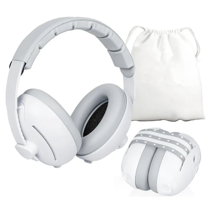 Full Set 4 Colors 2-in-1 New Baby Ear Protection Noise Cancelling Headphones Convertible Design Noise Reduction Earmuffs for Infant Improves Sleep Aid Outdoor Travel Baby Care Supplies
