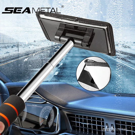 NEW Arrivals  Car Front Windshield Defogging Brush Telescopic Long Handle Car Household Glass Clean Brushes Dust Remover Tools Car Cleaning Accessories