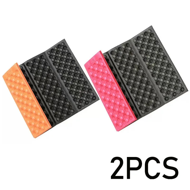 2 PCS Set Folding Mat Outdoor Mat Picnic Blankets Camping Foam Pad Waterproof Foam Seat for Picnic Hiking Backpacking Mountaineering