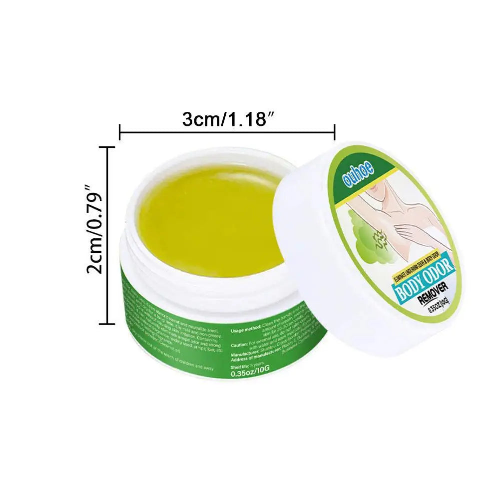 5 PCS Set Armpit Underarm Deodorant Cream Natural Refreshing Extract Plant  Summer Sweat Lasting Fragrance Body Skin Care Treatment 10g Women Men Personal Care Sets