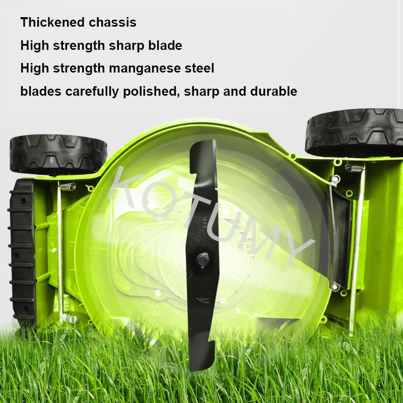 220V Electric Lawn Mower Hand Push Grass Cutting Machine Multi-Function Lawn Mower 3 Gears 1600W