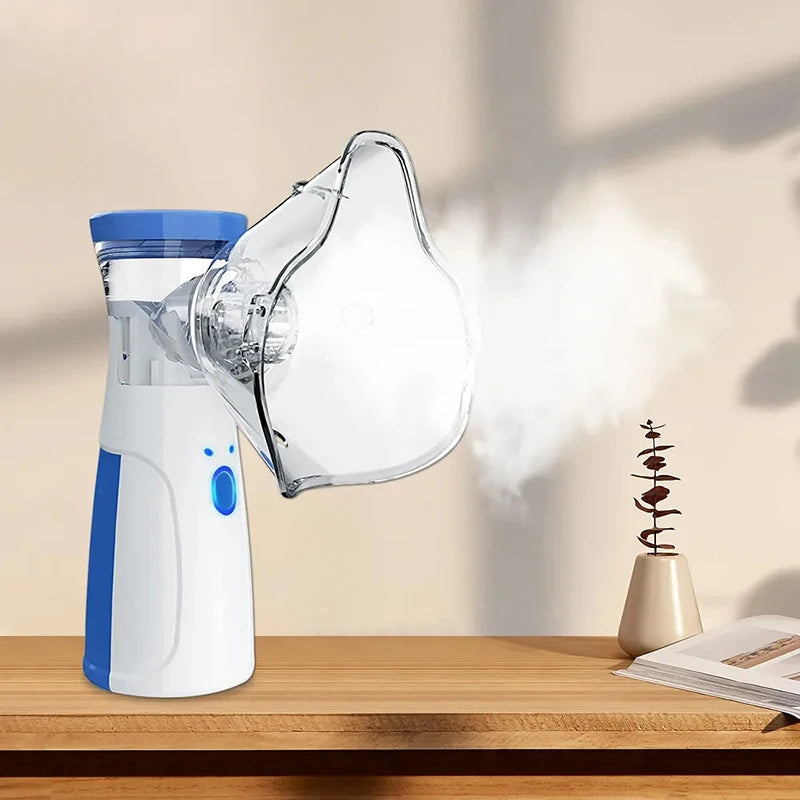 HOT SALE Medical Nebulizer USB Charging Handheld Adult Children Asthma Sleeping Apnea Breathing Support Inhaler Cough Compressor Sprayer Portable Compact Adjustable Nebulizer Home Nebulizer Medical Supplies