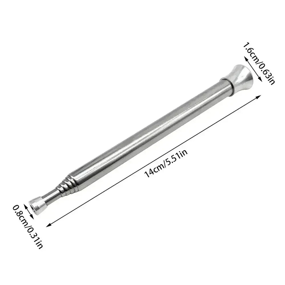 5 PCS Set Outdoor Camping Climbing Stainless Steel Telescopic Fire Blower Professional Camping Ignition Tool Portable Windproof Blow Pipe Outdoor Camping Gear