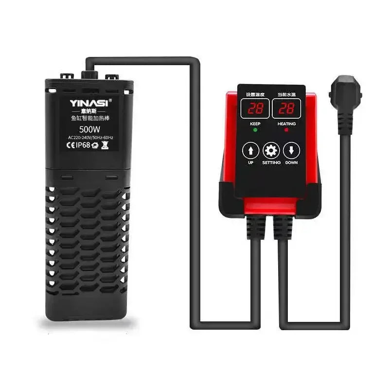 NEW Arrivals 1000W Aquarium Submersible Heater Fish Tank LCD Display Thermostatic Adjustable Water Heating Rod Constant Auto Temperature Aquarium Accessories