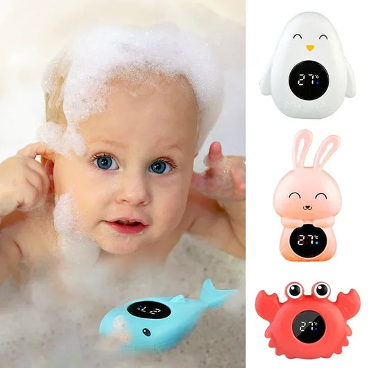 NEW Baby Bath Electronic Temperature Meter Floating Digital Water Baby Bath Temperature Meter LED Display Temperature Tester Safety Cartoon Babies Personal Care Supplies