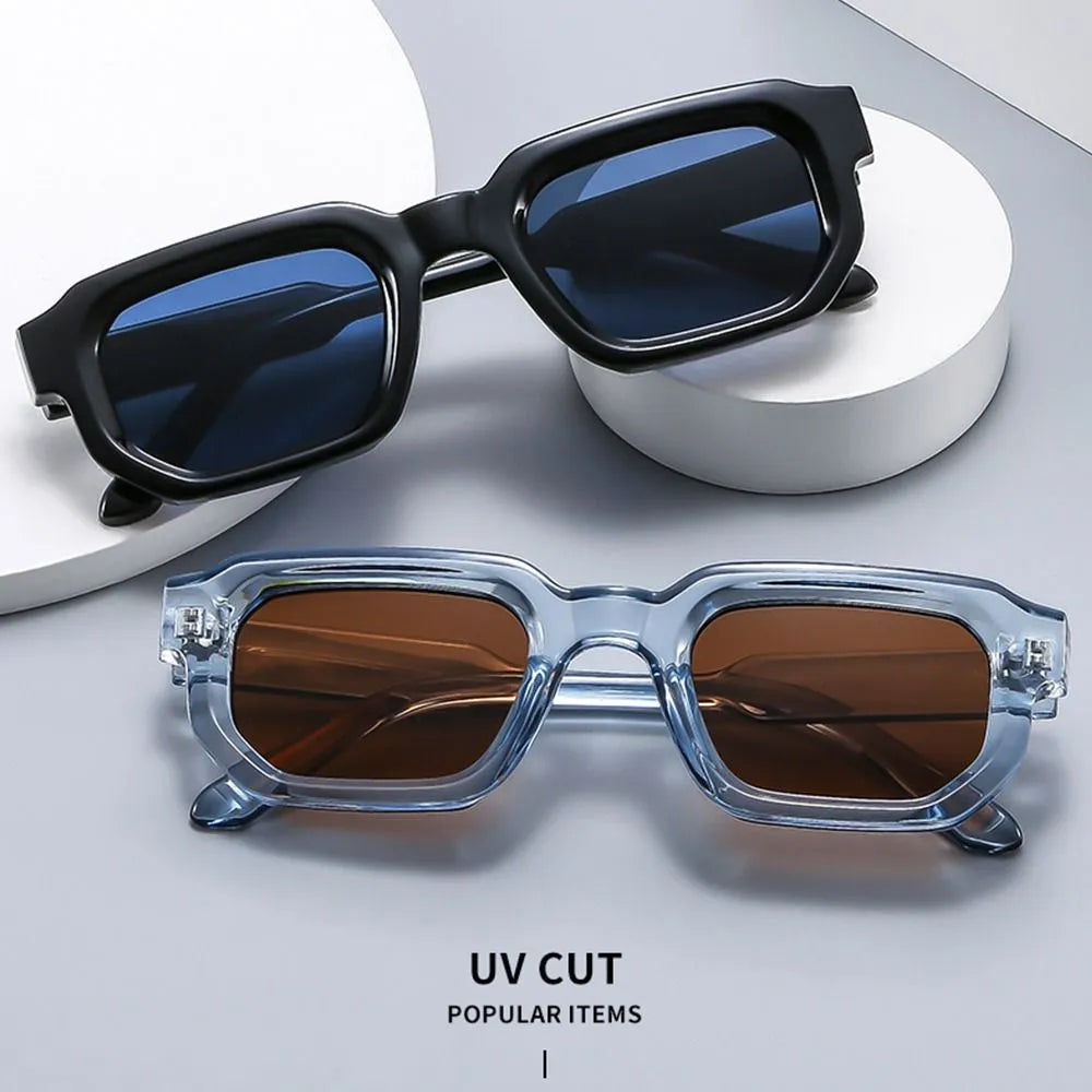 Fashion Retro Small Square Frame Sunglasses Women Shades UV400 Protection Vintage Punk Men Outdoor Sports Y2K Sun Glasses
