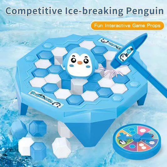 3-6Yrs Old Mini Ice Breaking Penguin Saves Little Penguin Ice Knocking Game Children's Desktop Interactive Competition Parent Child Toys
