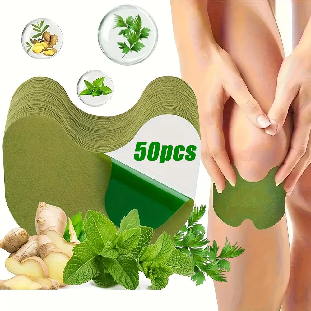 100 PCS Natural Herbal Set Neck, Shoulder Back Abdomen and Knee Heating Warm Patches, Heat Patch, Long-Lasting Warm Patch Health Care Accessories