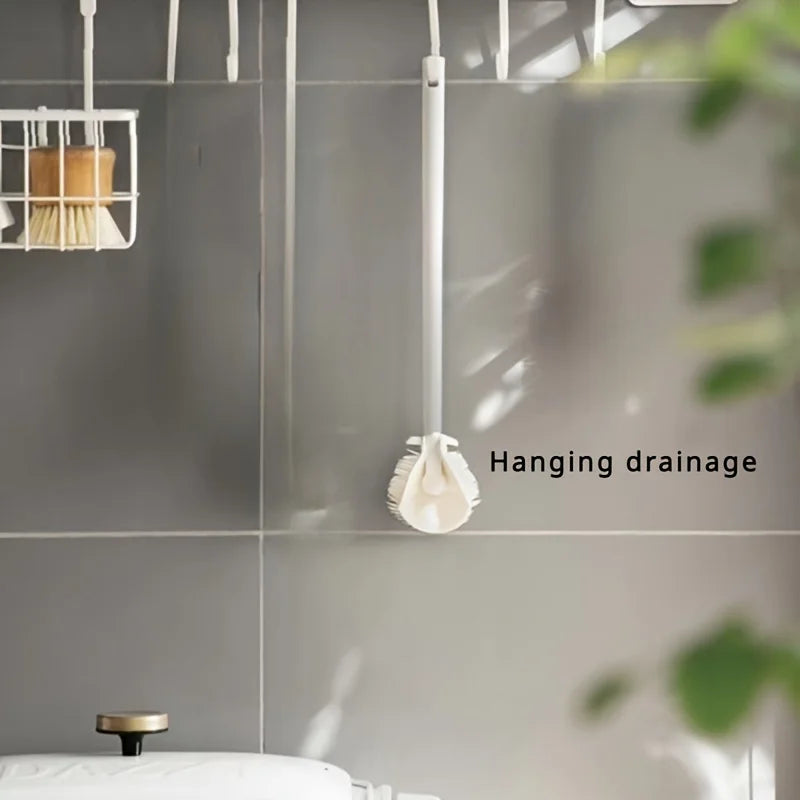 NEW Foldable 360 Degree Comprehensive Cleaning Silicone Brush with Long Handle Design, Reusable for Bottles and Cups Kitchen Household Supplies