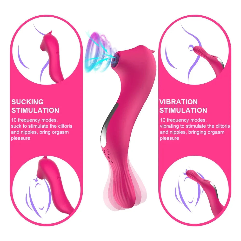 Powerful Sucking Vibrator Female Vagina Massager G-Spot Clitoris stimulator Vacuum Suction Masturbation Sex Toys for Women