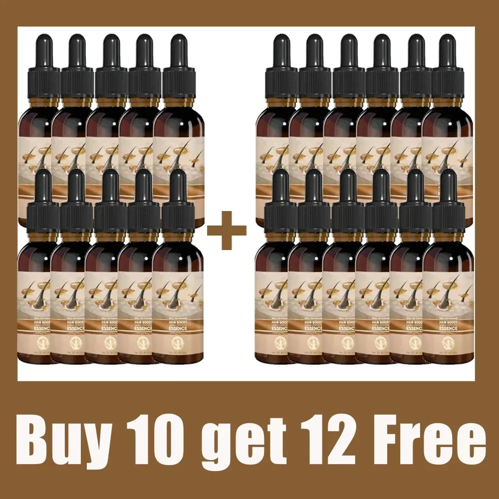 Buy 10 Get 12 Free Hair Growth Oil Products for Man Women Fast Regrowth Effective Baldness Repair Hereditary Anti Hair Loss Treatment Hair Care Sets