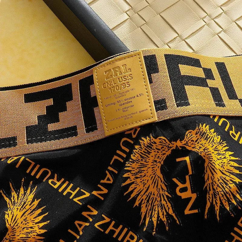 NEW Arrivals L-3XL Plus Size Ultra-Thin Ice-Silk Men's Underwear Extended 7A Cotton Antibacterial Flat-Crotch Shorts Breathable Summer Sexy Boxer Briefs