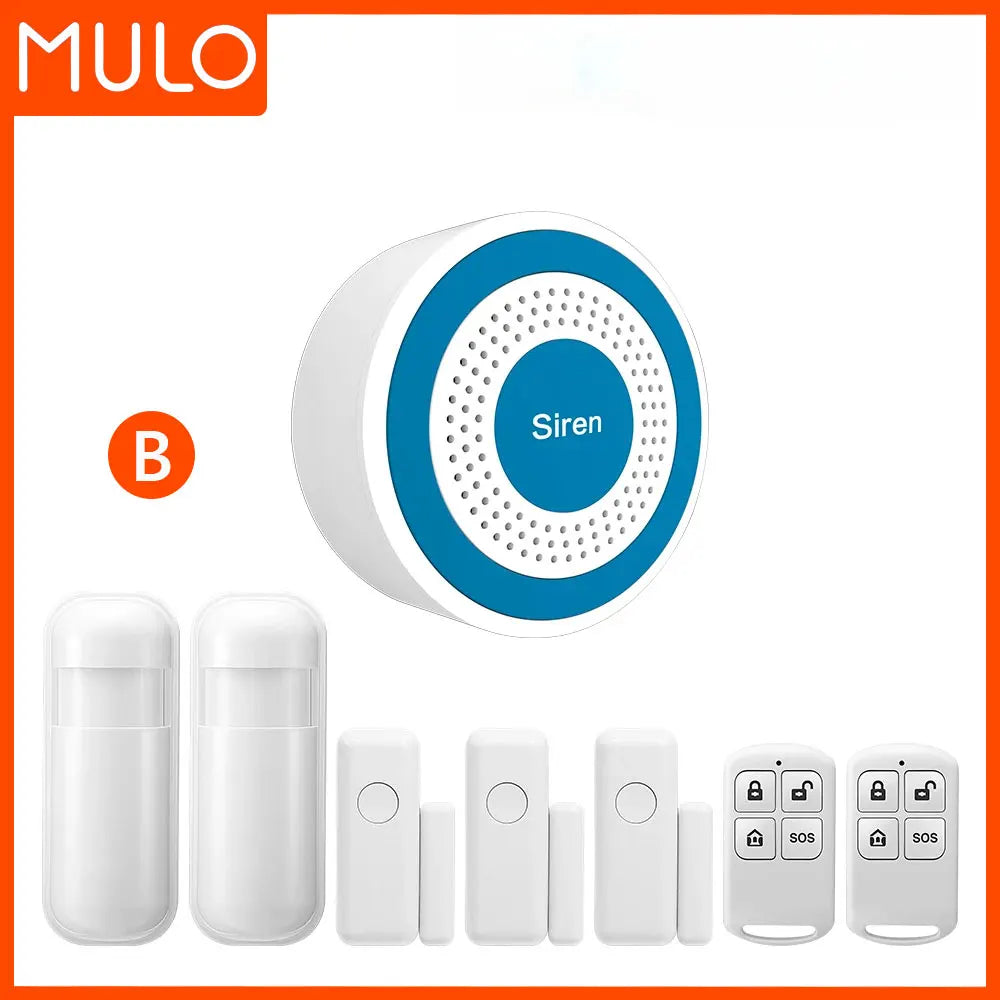 NEW Arrivals Mini Alarm Siren Wireless 433MHz Sound & Light Indoor Strobe Siren High Decibel Horn Siren For Home Security Alarm System
