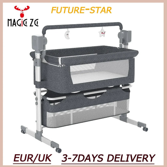 Baby Electric Bed Cribs for Baby Cot Baby Cribs Bassinet Bed for Newborn Baby Nest Electric Baby Cot Cradle Co-Sleeping Infant Crib