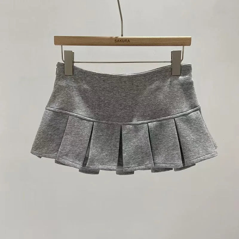 Sexy Mini Skirts Women New Summer Black Fashion Zipper Partywear Casual Slim Pleated Skirt Elegant Versatile Sexy Female Skirt
