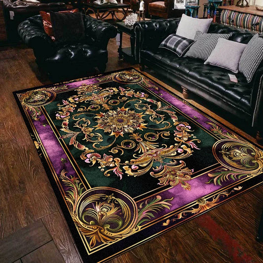8 Types/Colors Persian Luxury Retro Plush Soft Carpet for Living Room Decoration Study Large Area Rugs Non-Slip Bedroom Sofa Tea Table Side Floor Mats Home Floor Luxury Carpets